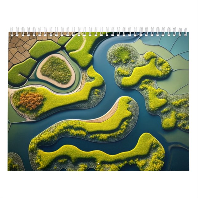 Abstract River Estuary Kalender (Omslag)