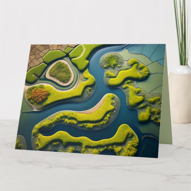 Abstract River Estuary Kort (Framsida)