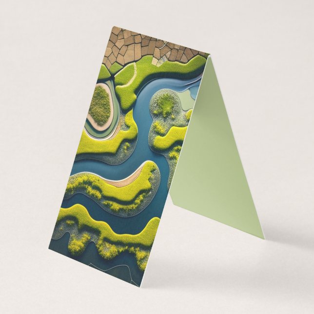 Abstract River Estuary Kort (Framsida)