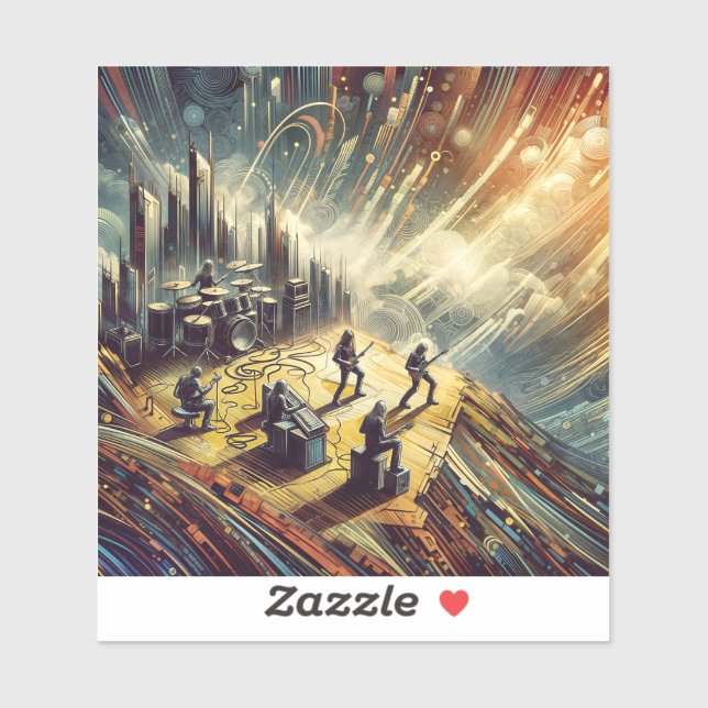 Abstract rock band klistermärken (Ark)