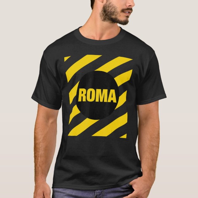 Abstract Rome Italy Square Style Roma Italia Illus T Shirt (Framsida)