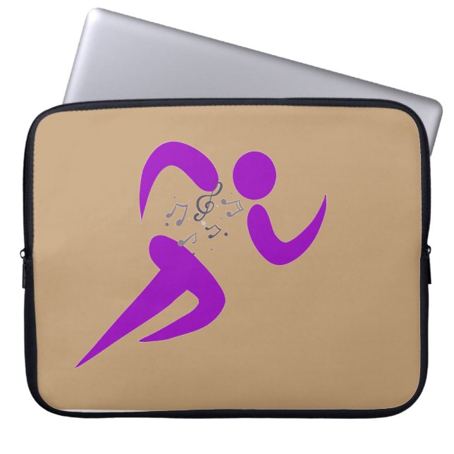 Abstract Runner Laptop Fodral (Framsidan)