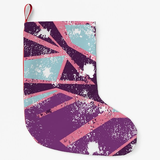 Abstract seamless geometric pattern. grunge urban  liten julstrumpa (Framsidan)