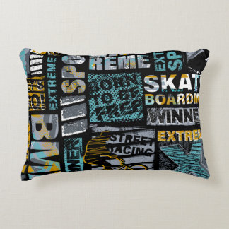 Abstract seamless grunge pattern. Urban style mode Prydnadskudde