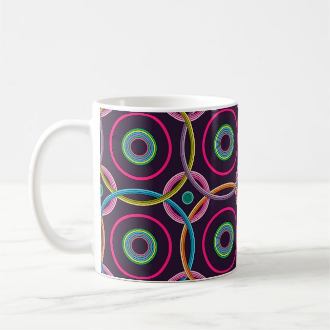 Abstract seamless pattern background.abstract, abs kaffemugg (Vänster)