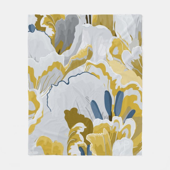 Abstract seamless pattern. Light grey,  yellow,  g Fleecefilt (Framsidan)