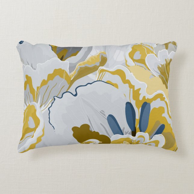 Abstract seamless pattern. Light grey,  yellow,  g Prydnadskudde (Framsidan)