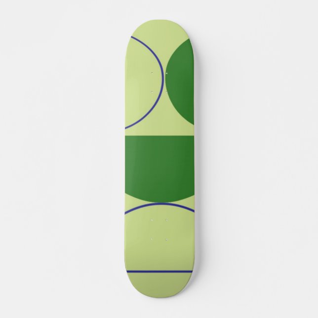 abstract shapes art mini skateboard bräda 18,5 cm (Framsida)