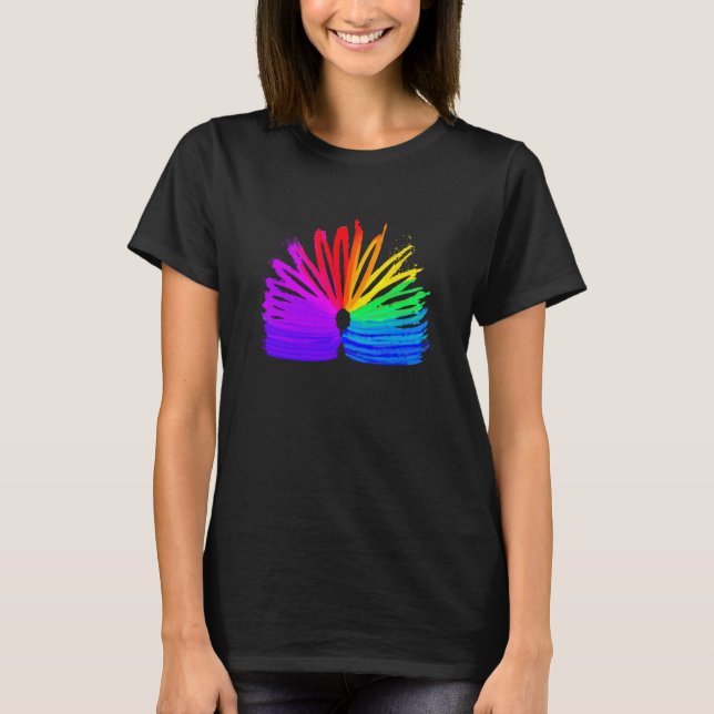 Abstract Slinky Retro Slinky Slinky Manipulation T Shirt (Framsida)