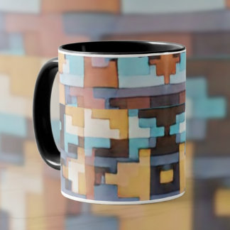 Abstract Southwest Inspired Earth Tones Mugg