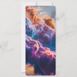 Abstract Space Nebula Art - Colorful Cosmic Inbjudningar