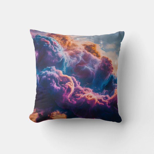 Abstract Space Nebula Art - Colorful Cosmic Kudde (Framsida)