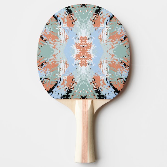 Abstract Split Ends Pattern And Soft Pastels Pingisracket (Framsidan)