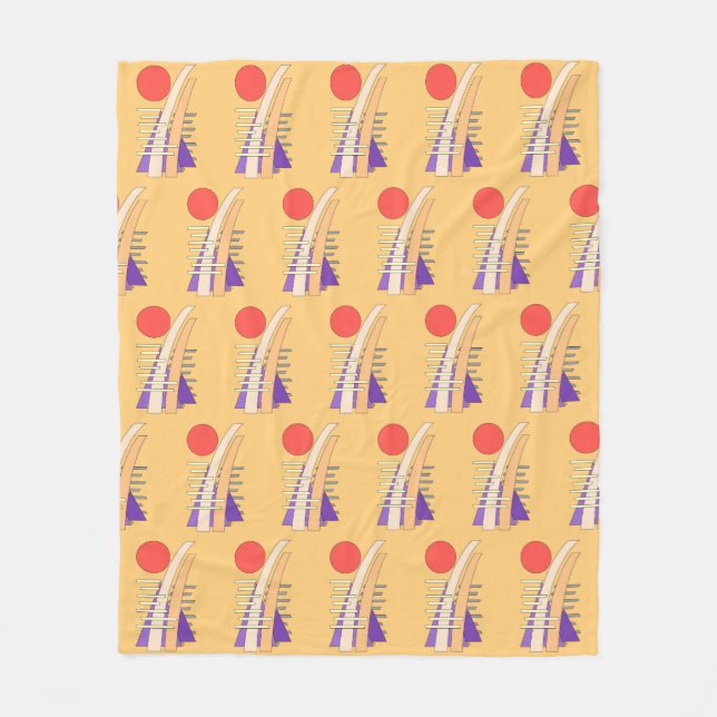 Abstract Sun, Shadows, Reflections, and Structures Fleecefilt (Framsidan)