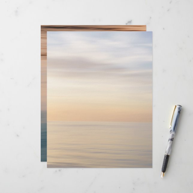 Abstract sunset water texture Scrapbook Paper (Fram/Back In Situ)