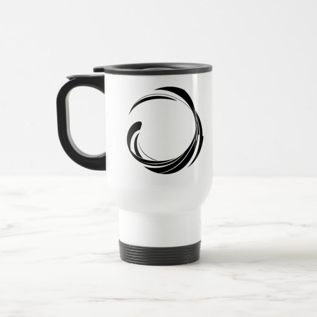 Abstract Swirl Circle Design – curved ring artwork Resemugg (Vänster)