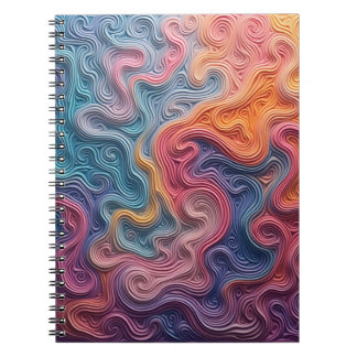 Abstract swirl notebook anteckningsbok