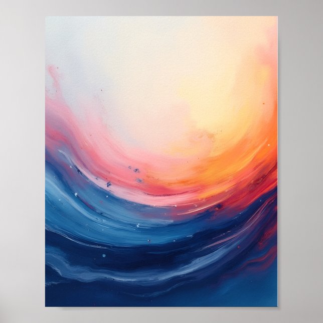 Abstract Swirl of Warmth and Depth Poster (Framsidan)