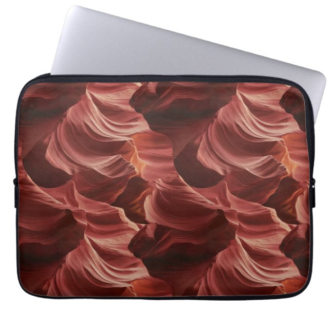 Abstract Swirling Mönstret för Antelope Canyon Laptop Fodral (Framsidan)