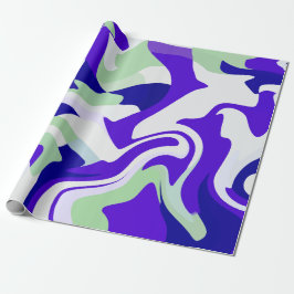 Abstract Swirling Pattern in Cool Tones Presentpapper