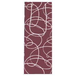 Abstract Swirling Vine | Modern Line Art Mauve