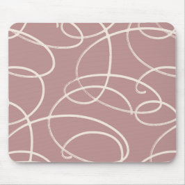 Abstract Swirling Vine | Modern Texture Desk Pink Musmatta
