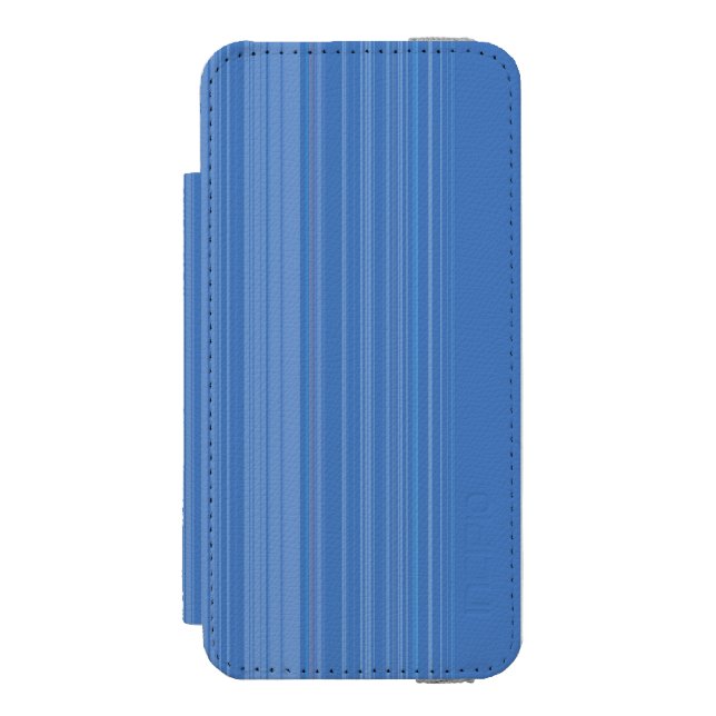 Abstract Symphony in Blue 3 Incipio iPhone Wallet Skal (Folio Framsidan)