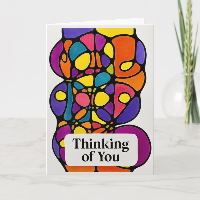 Abstract Thinking of You  Kort (Framsida)