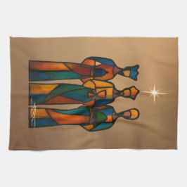 Abstract Three Wise Men Kökshandduk