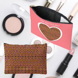 Abstract Tile Pattern Cosmetic Bag