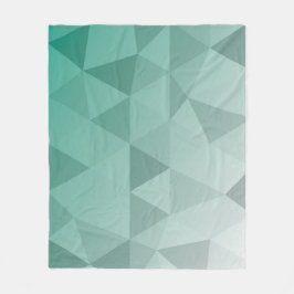 Abstract Triangles Seamless Pattern - Green Versio Fleecefilt