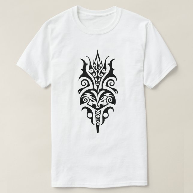 Abstract Tribal Tattoo Design T Shirt (Design framsida)