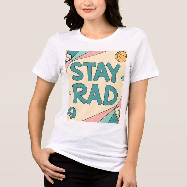 Abstract Tunnel Perspective with Two Figures T Shirt (Framsida)