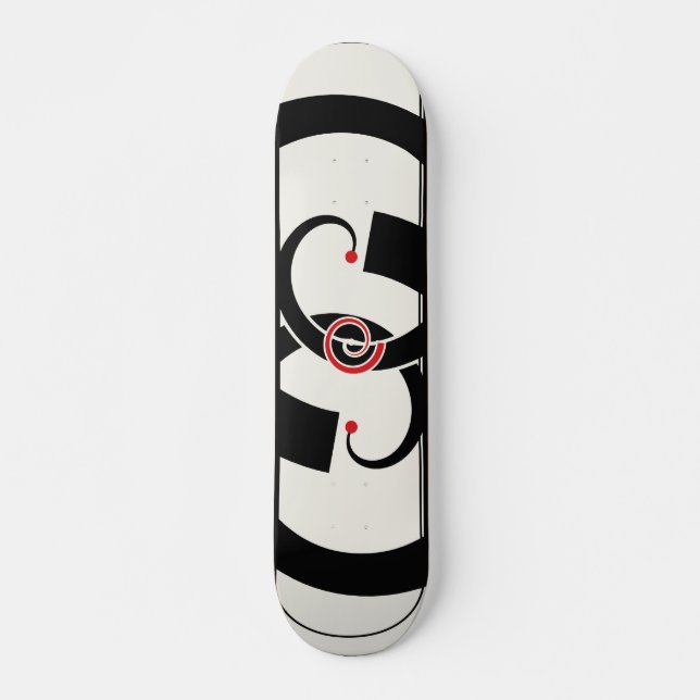 Abstract Twin Knot Mini Skateboard Bräda 18,5 Cm (Framsida)