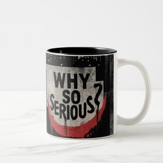 Abstract Urban Grin Art Två-Tonad Mugg (Höger)