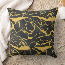 abstract veined stone kudde