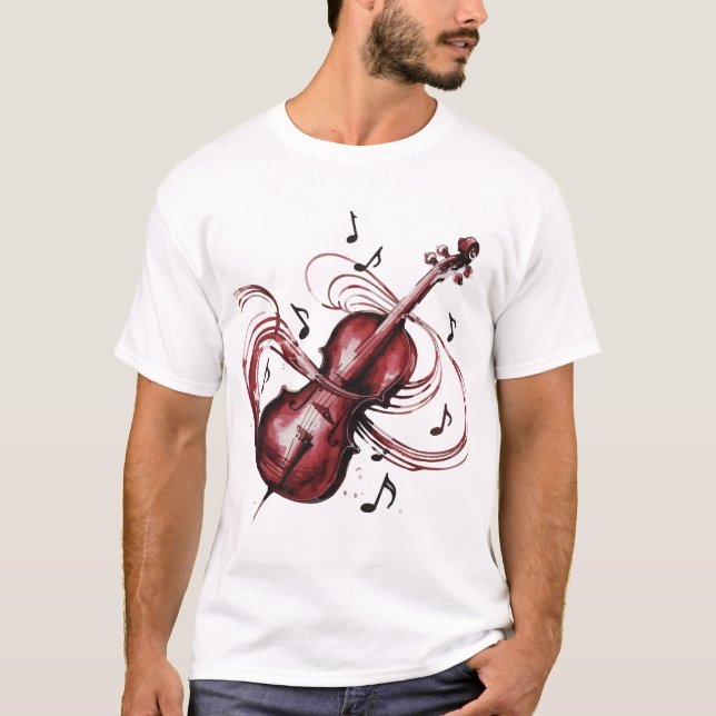 abstract violin t shirt (Framsida)