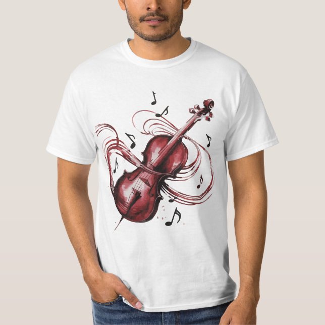 abstract violin t shirt (Framsida)