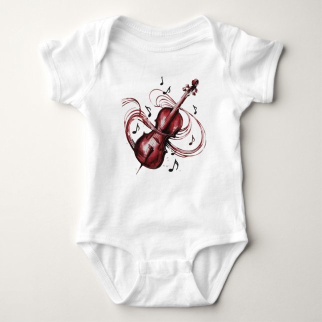 abstract violin t shirt (Framsida)