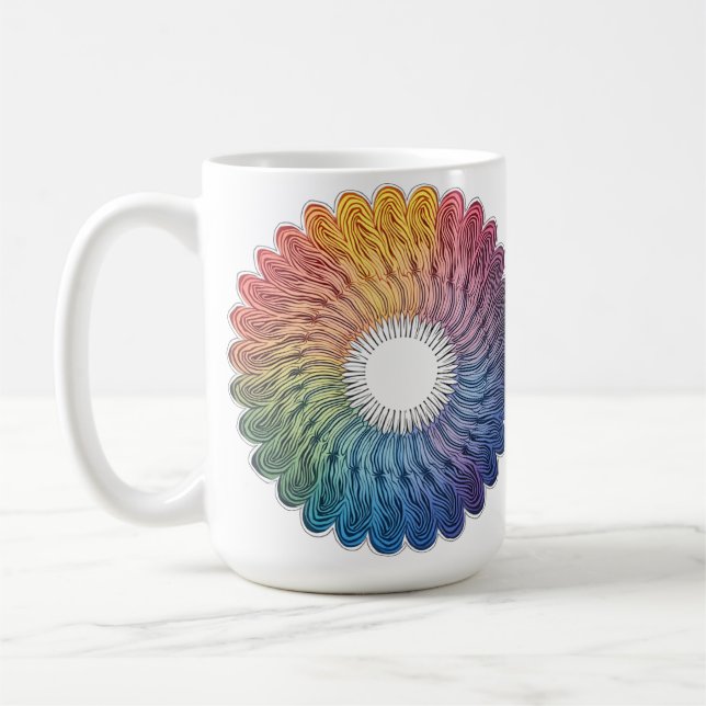 Abstract vivid mug kaffemugg (Vänster)