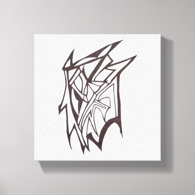 Abstract Vivid Wave Canvastryck (Framsida)