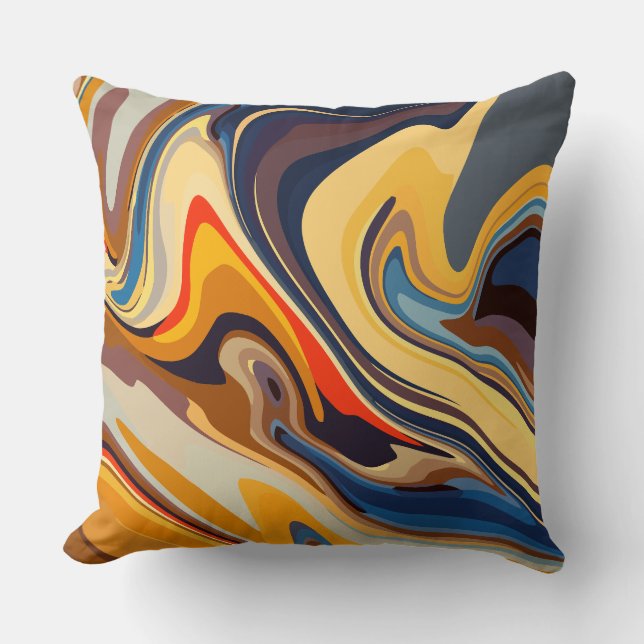 Abstract Warm and Cool Flowing Pattern Kudde (Framsida)