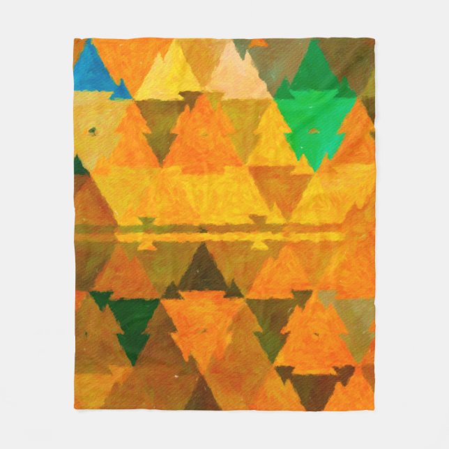 Abstract watercolor texture background. Oil painti Fleecefilt (Framsidan)