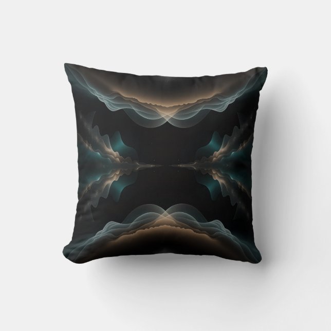 Abstract Wave Energy Throw Pillow Kudde (Framsida)