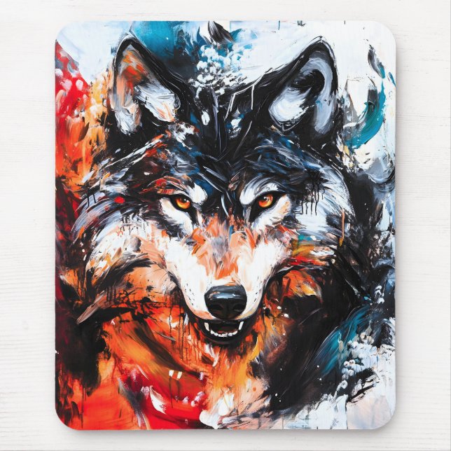 Abstract Wild Spirit Wolf Musmatta (Framsidan)