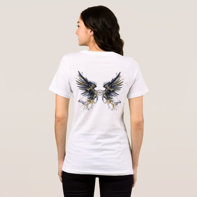 Abstract Wings Art Women’s T-Shirt | Modern Street (Baksida Full)