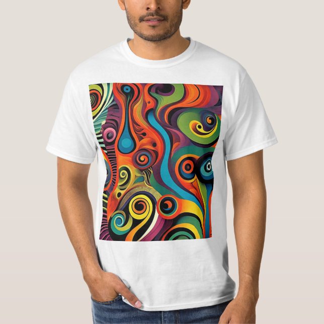 Abstracta Psychedelica 11 T Shirt (Framsida)