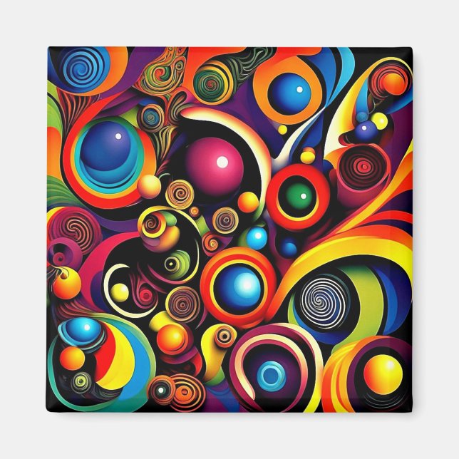 Abstracta Psychedelica 1 Magnet (Framsidan)