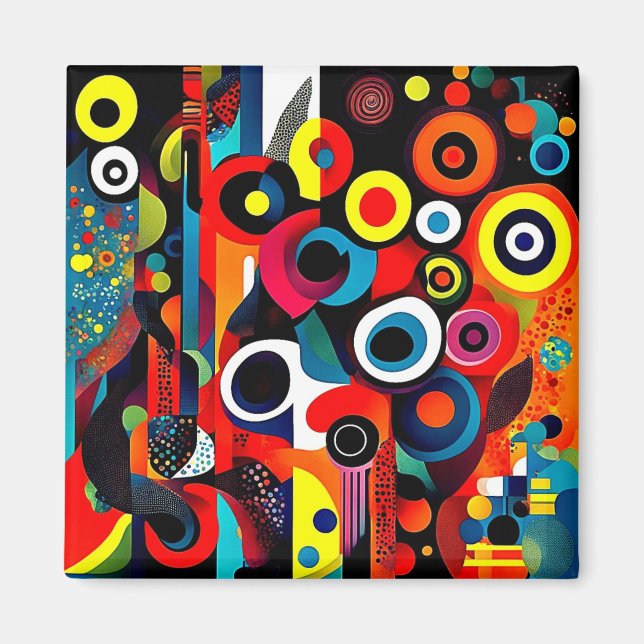 Abstracta Psychedelica 4 Magnet (Framsidan)