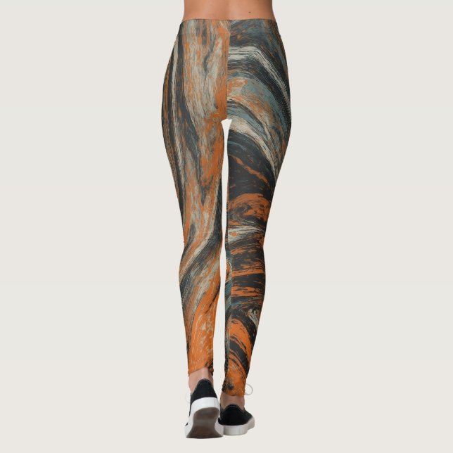 Abstraction Terrestre  Leggings (Baksida)